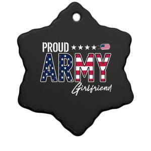 Us Flag Proud Army Friend Gift Ceramic Star Ornament