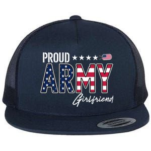 Us Flag Proud Army Friend Gift Flat Bill Trucker Hat