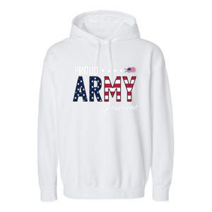 Us Flag Proud Army Friend Gift Garment-Dyed Fleece Hoodie