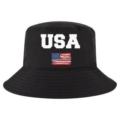 USA Flag Patriotic 4th of July America day of Independence Cool Comfort Performance Bucket Hat