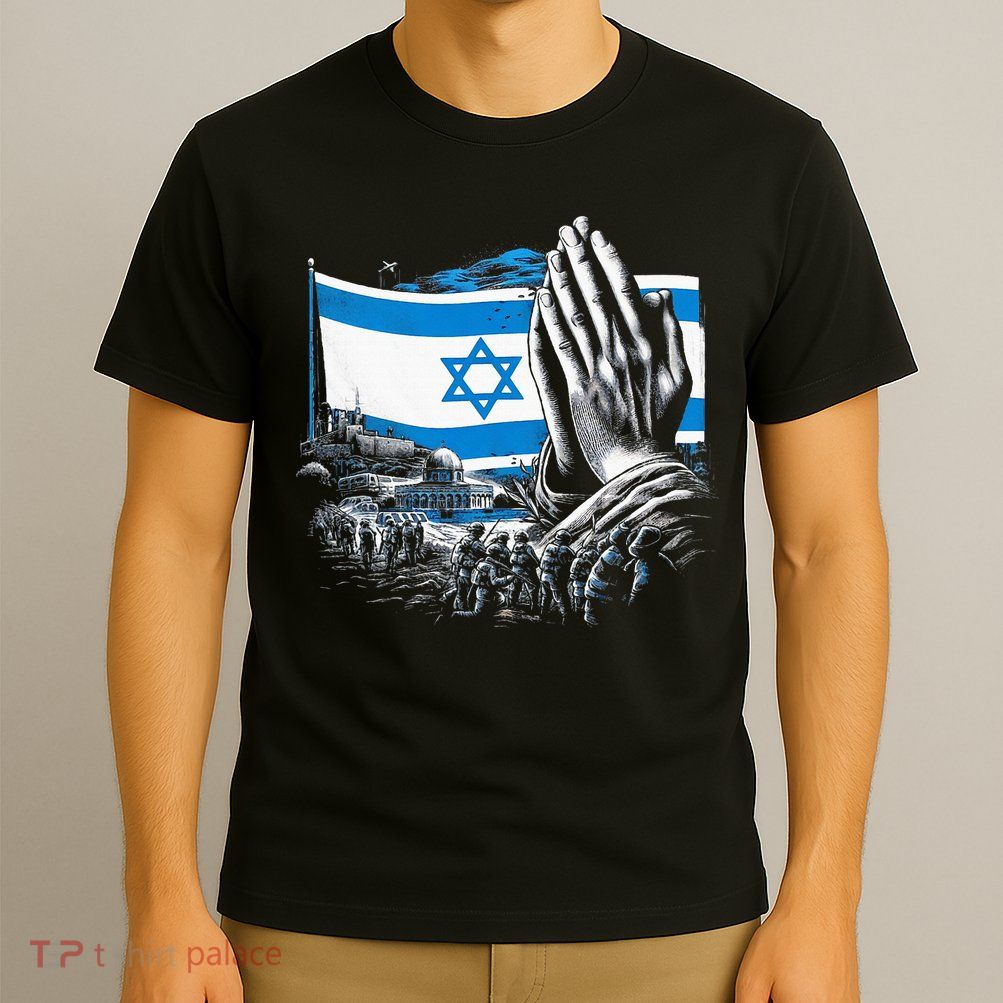 usa flag Pray for Israel T-Shirt