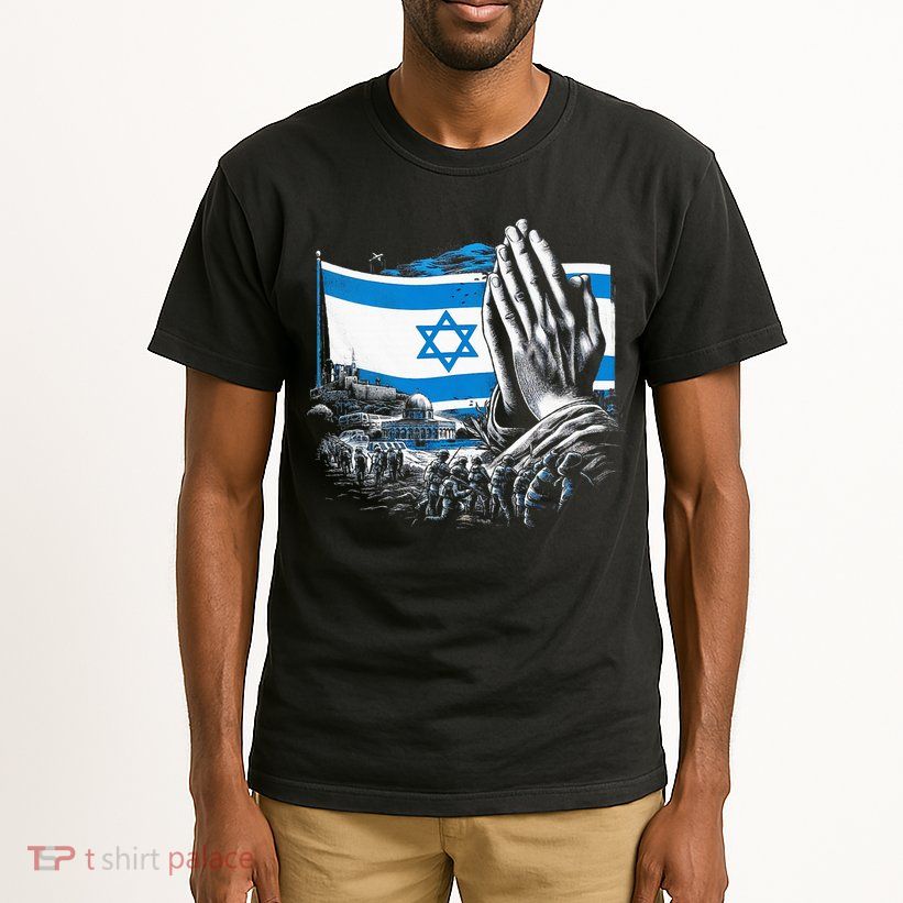 usa flag Pray for Israel Tall T-Shirt
