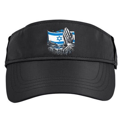usa flag Pray for Israel Adult Drive Performance Visor