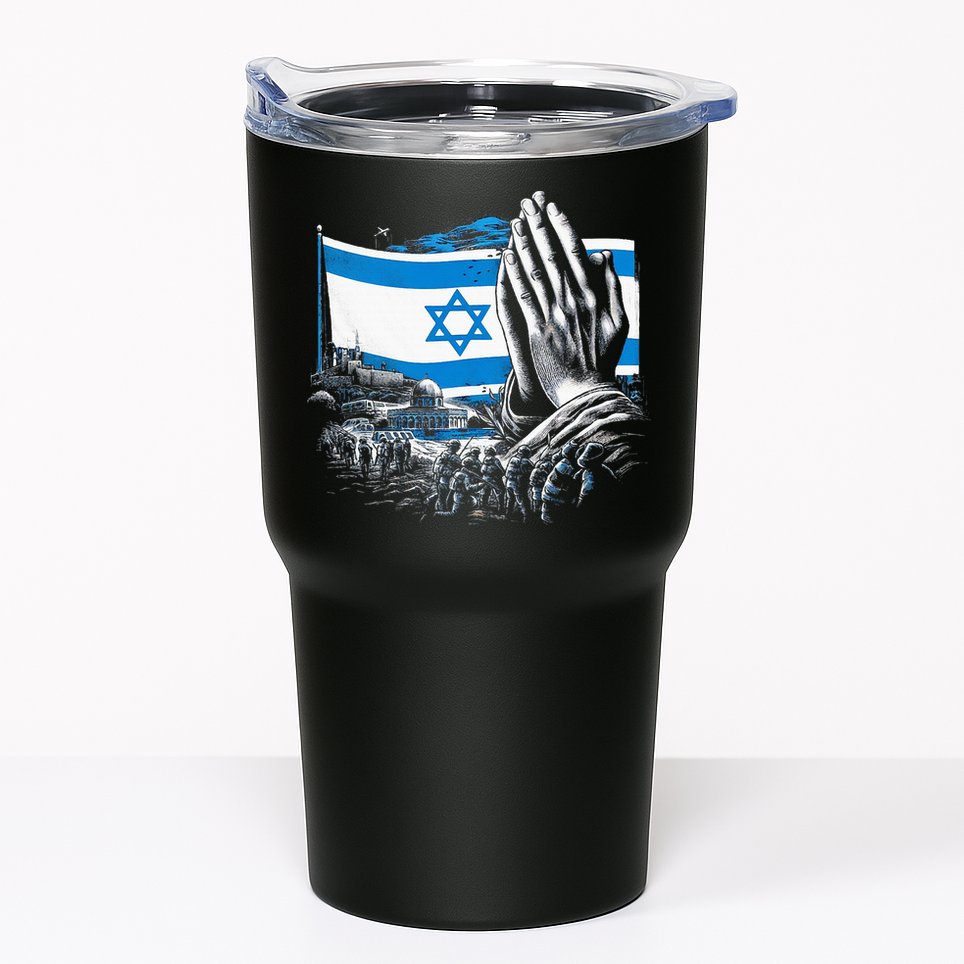 usa flag Pray for Israel Tumbler