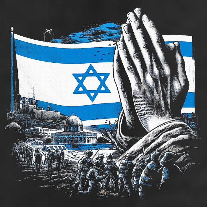 usa flag Pray for Israel Hat
