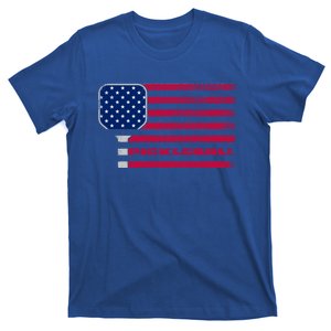 Us Flag Pickleball Player Paddleball Lover Pickleball Gift T-Shirt