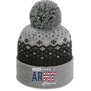 Us Flag Proud Army Friend Gift The Baniff Cuffed Pom Beanie