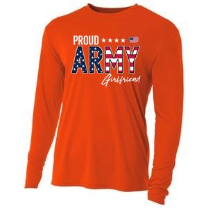 Us Flag Proud Army Friend Gift Cooling Performance Long Sleeve Crew