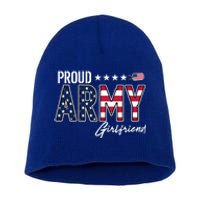 Us Flag Proud Army Friend Gift Short Acrylic Beanie