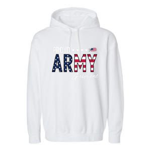 Us Flag Proud Army Friend Gift Garment-Dyed Fleece Hoodie