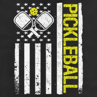 US Flag Pickleball Player Paddleball Lover Cool Comfort Performance Bucket Hat