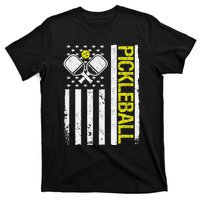 US Flag Pickleball Player Paddleball Lover T-Shirt