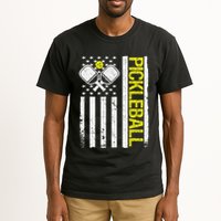 US Flag Pickleball Player Paddleball Lover Tall T-Shirt