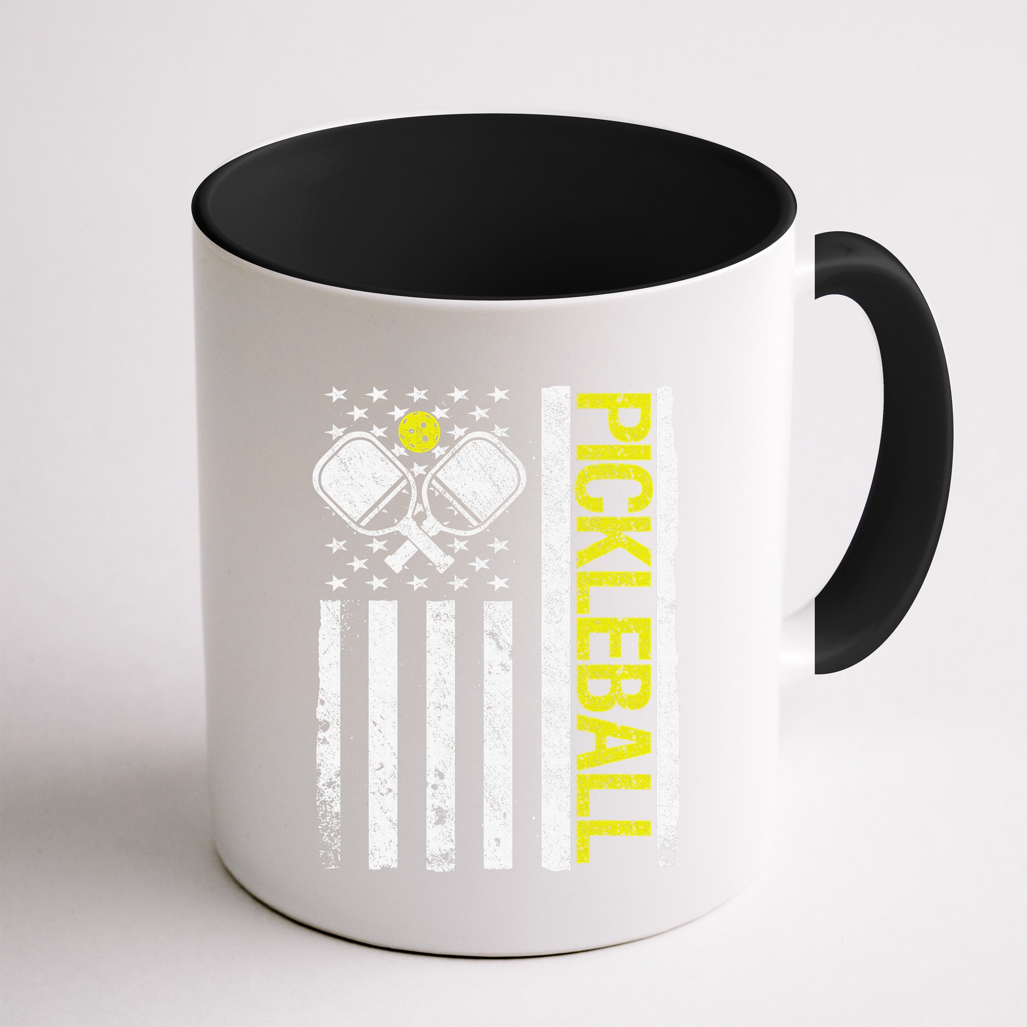 US Flag Pickleball Player Paddleball Lover Mug
