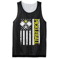 US Flag Pickleball Player Paddleball Lover Mesh Reversible Basketball Jersey Tank
