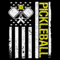 US Flag Pickleball Player Paddleball Lover Tall Sweatshirt