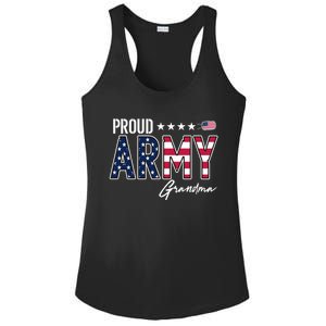 Us Flag Proud Army Grandma Gift Ladies PosiCharge Competitor Racerback Tank