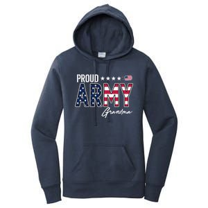 Us Flag Proud Army Grandma Gift Women's Pullover Hoodie