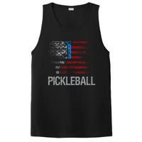 Us Flag Pickleball Player Paddleball Lover PosiCharge Competitor Tank