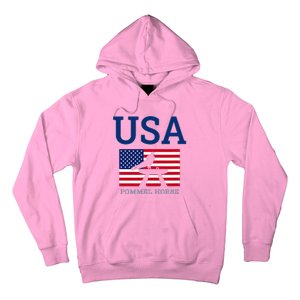 Usa Flag Pommel Horse Gymnastics Team American Gymnast Hoodie