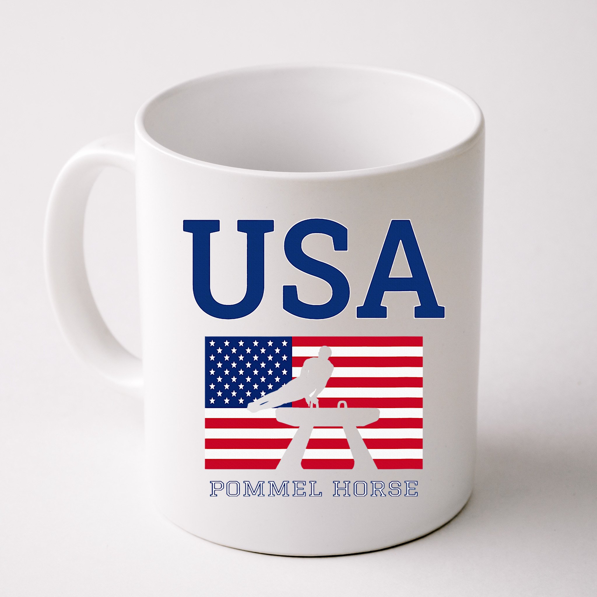 Usa Flag Pommel Horse Gymnastics Team American Gymnast Mug