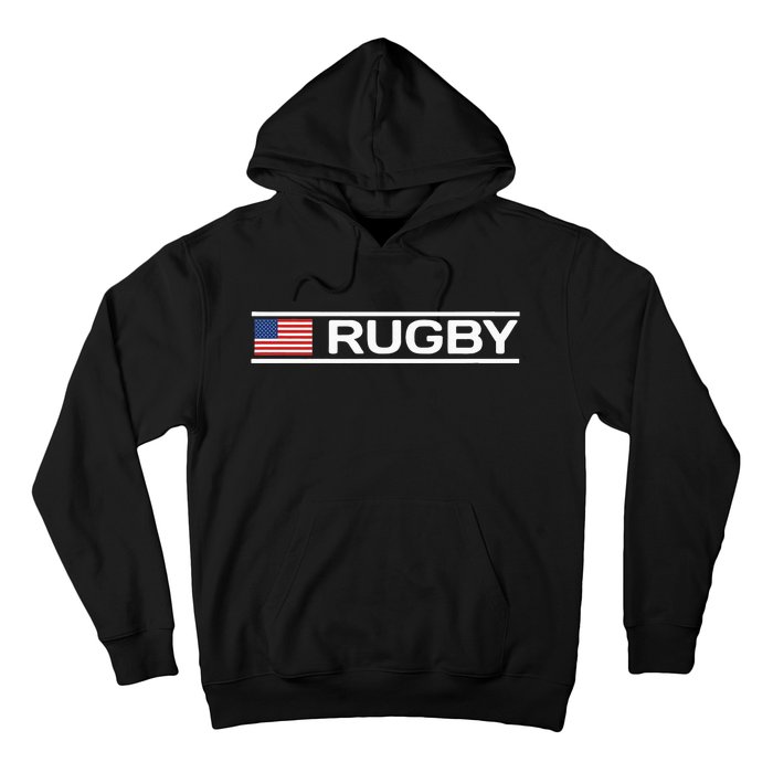 Usa Flag Rugby Hoodie