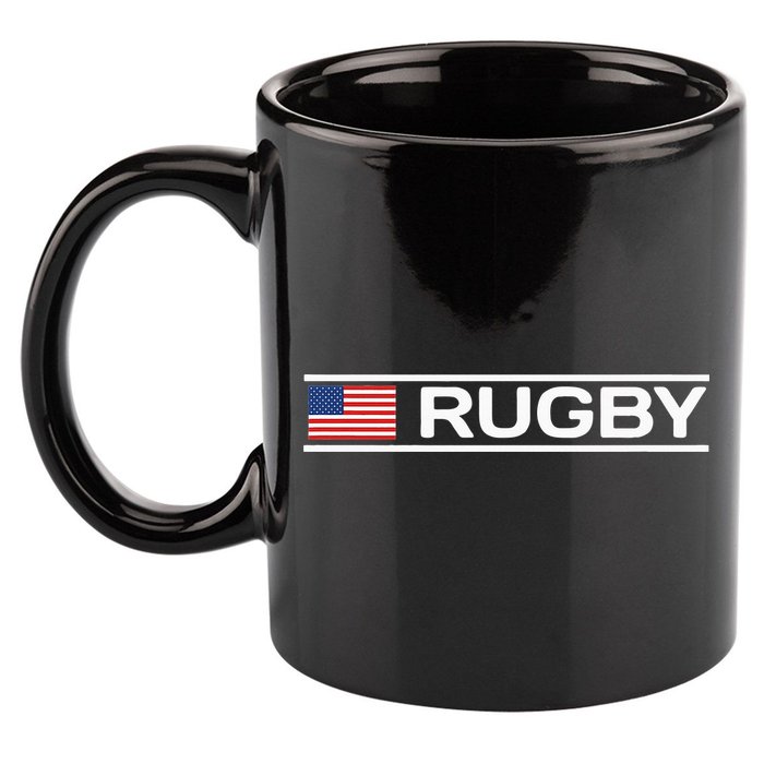 Usa Flag Rugby 11oz C Handle Ceramic Mug