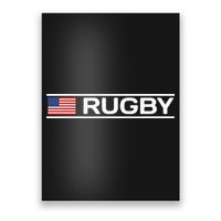 Usa Flag Rugby Poster