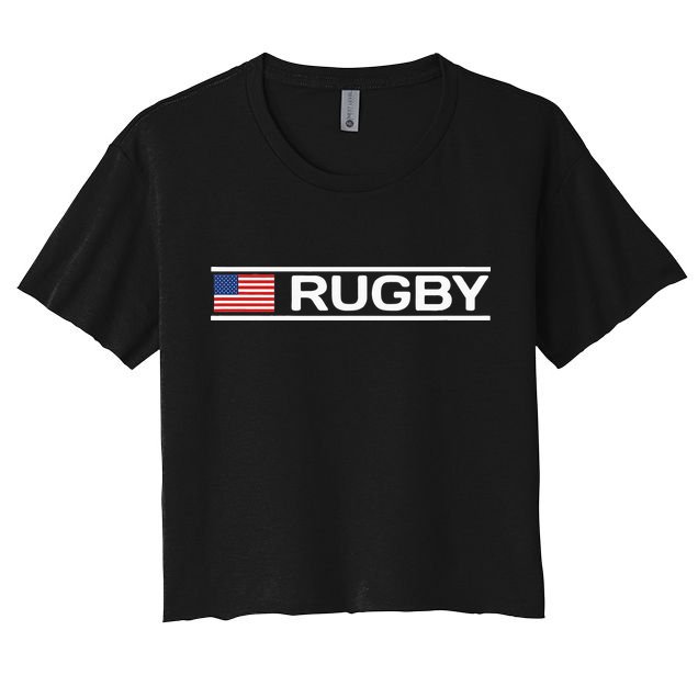 Usa Flag Rugby Crop Top