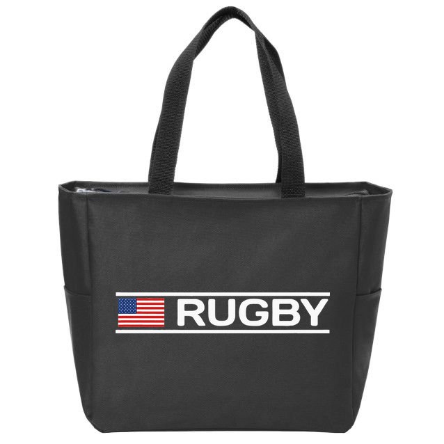 Usa Flag Rugby Zip Tote Bag
