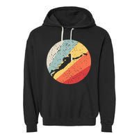 Ultimate Frisbee Retro Distressed Garment-Dyed Fleece Hoodie