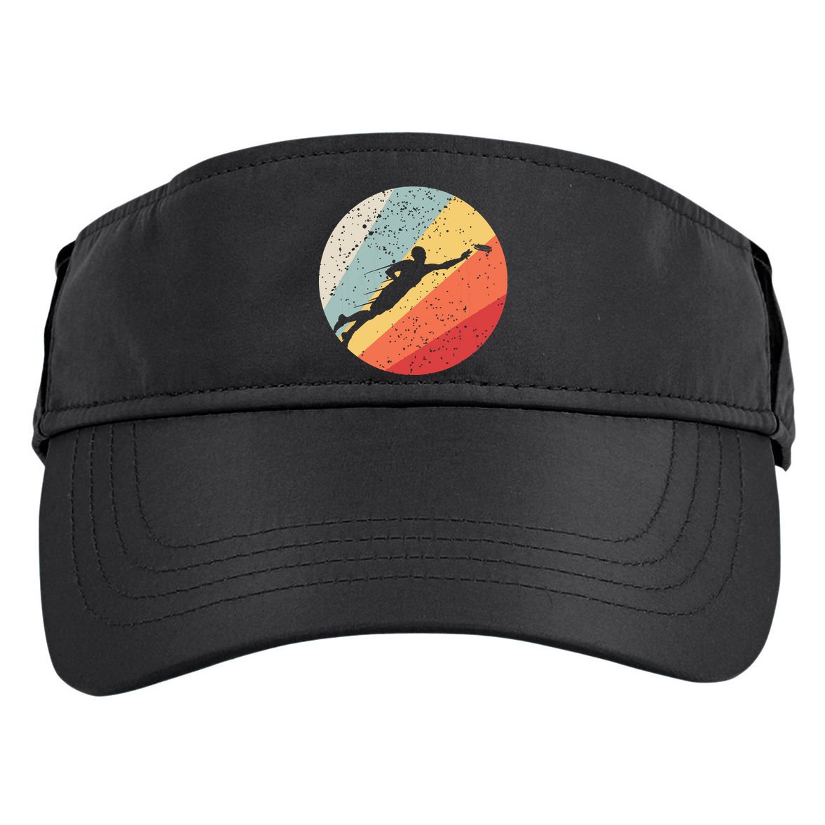 Ultimate Frisbee Retro Distressed Adult Drive Performance Visor