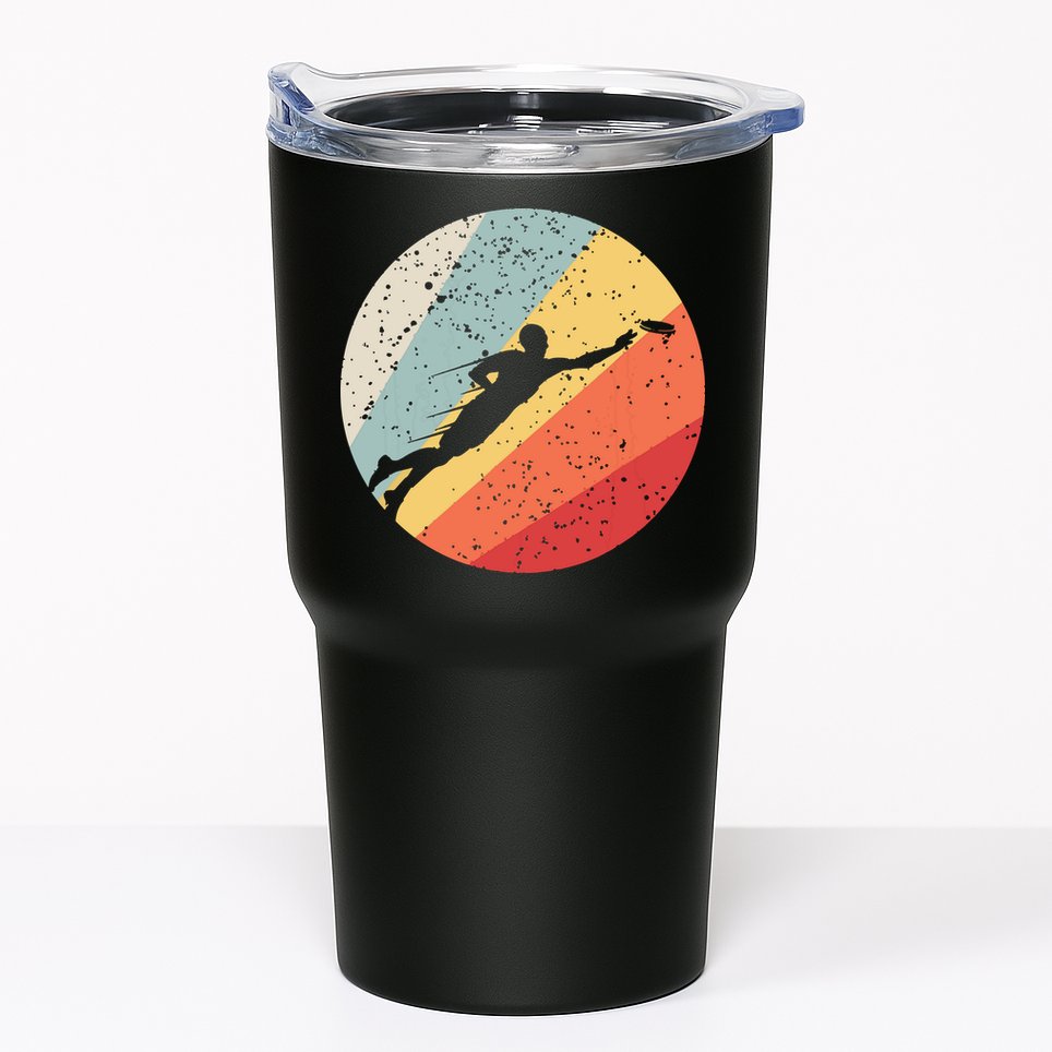 Ultimate Frisbee Retro Distressed Tumbler