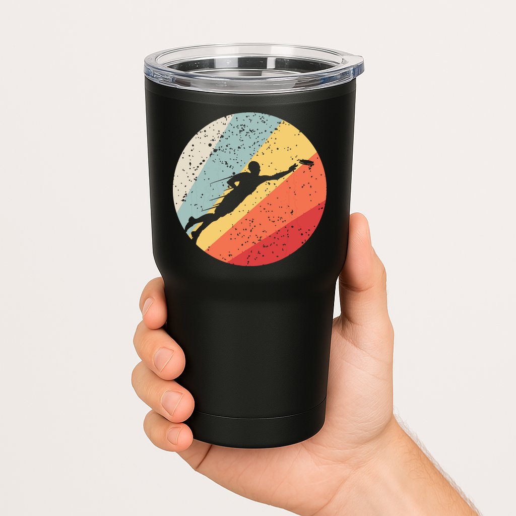 Ultimate Frisbee Retro Distressed Tumbler