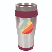 Ultimate Frisbee Retro Distressed 16oz Travel Tumbler
