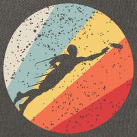 Ultimate Frisbee Retro Distressed Cotton Canvas Backpack