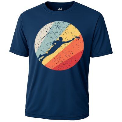 Ultimate Frisbee Retro Distressed Performance Shirt