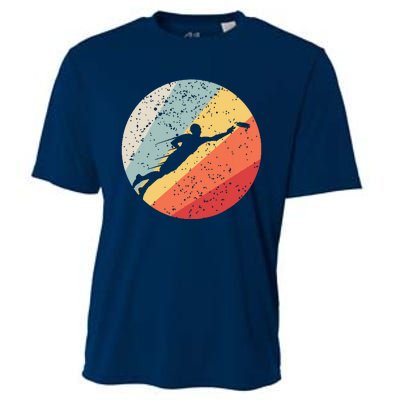 Ultimate Frisbee Retro Distressed Cooling Performance Crew T-Shirt