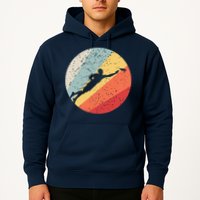 Ultimate Frisbee Retro Distressed Hoodie
