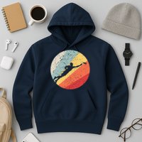 Ultimate Frisbee Retro Distressed Hoodie