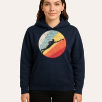 Ultimate Frisbee Retro Distressed Hoodie