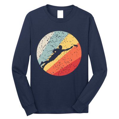 Ultimate Frisbee Retro Distressed Long Sleeve Shirt