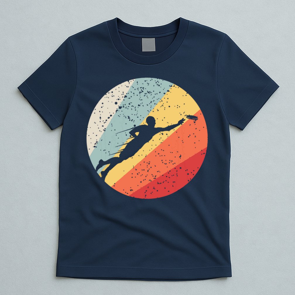 Ultimate Frisbee Retro Distressed T-Shirt
