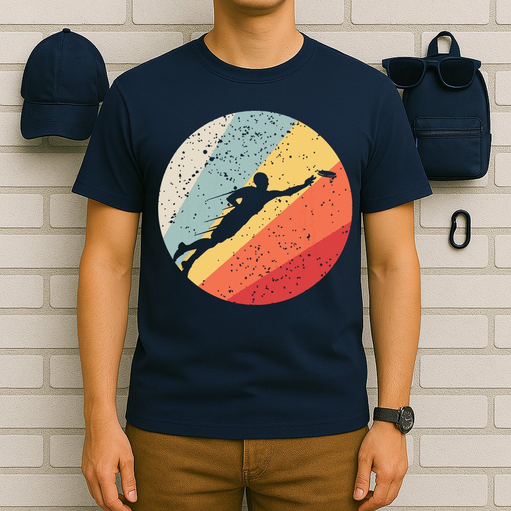 Ultimate Frisbee Retro Distressed T-Shirt