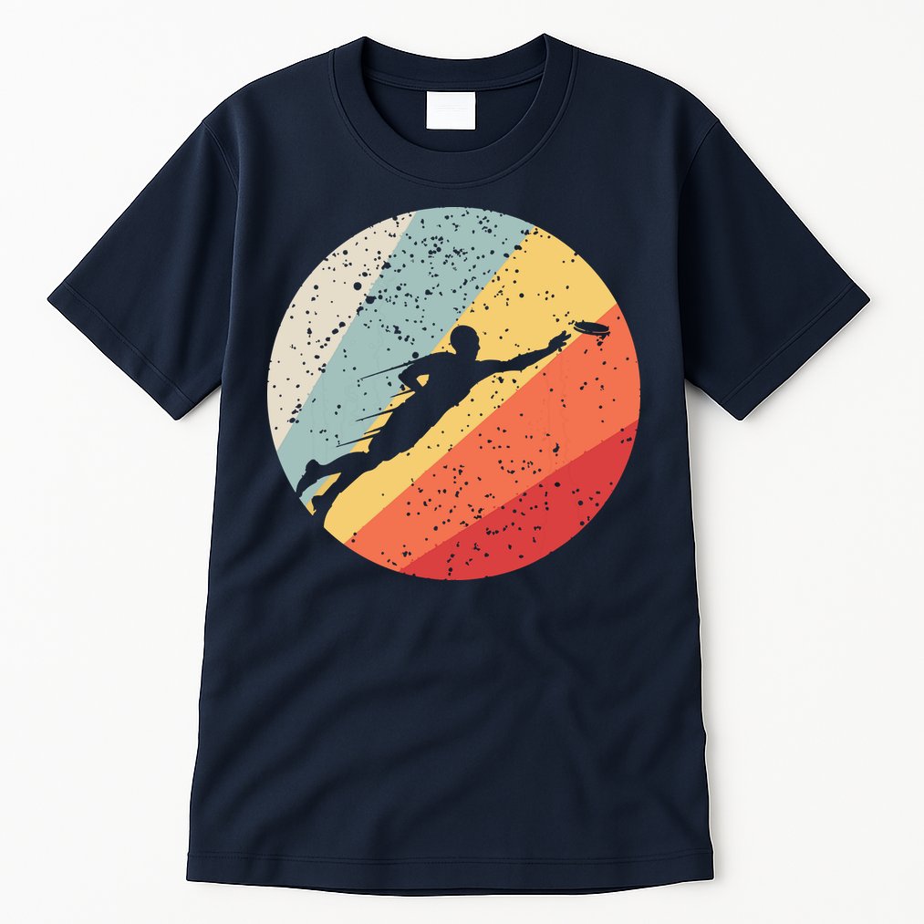 Ultimate Frisbee Retro Distressed Tall T-Shirt