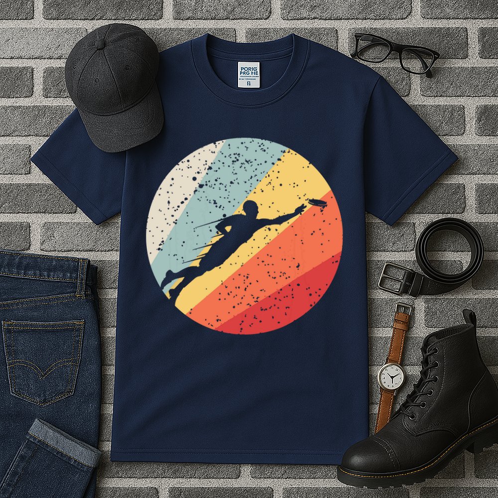 Ultimate Frisbee Retro Distressed Tall T-Shirt