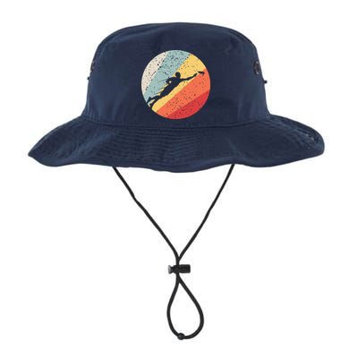 Ultimate Frisbee Retro Distressed Bucket Hat