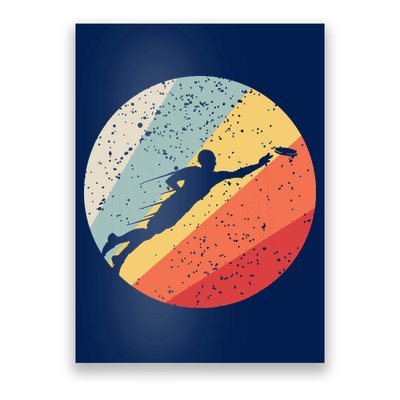 Ultimate Frisbee Retro Distressed Poster