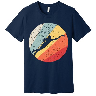Ultimate Frisbee Retro Distressed Premium T-Shirt