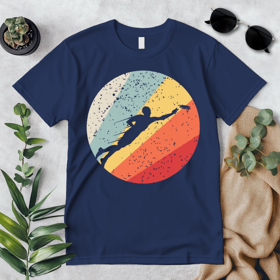 Ultimate Frisbee Retro Distressed Premium T-Shirt